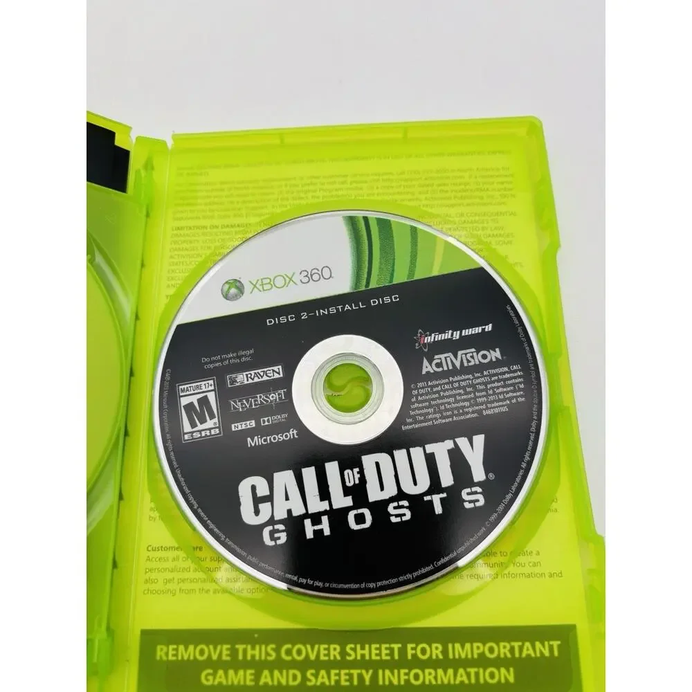 Call of Duty Ghosts Xbox 360 Game 2013 CIB Tested Works VG Condition